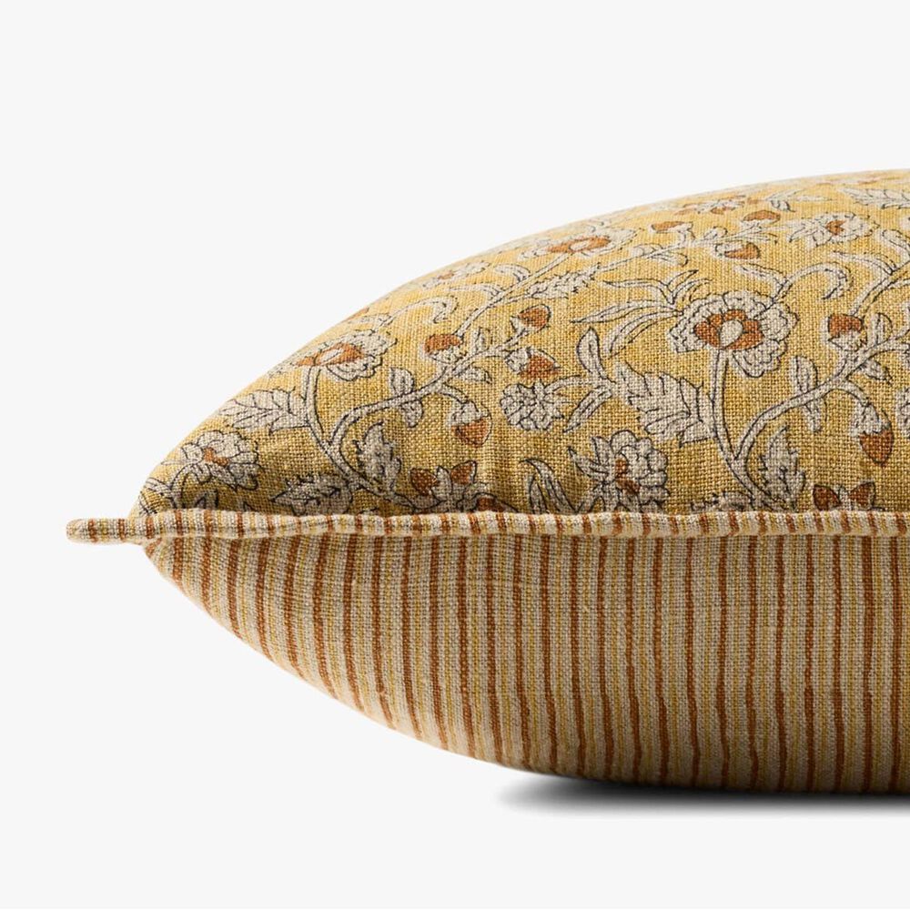 Loloi 22&quot; Square Throw Pillow in Gold and Multicolor, , large