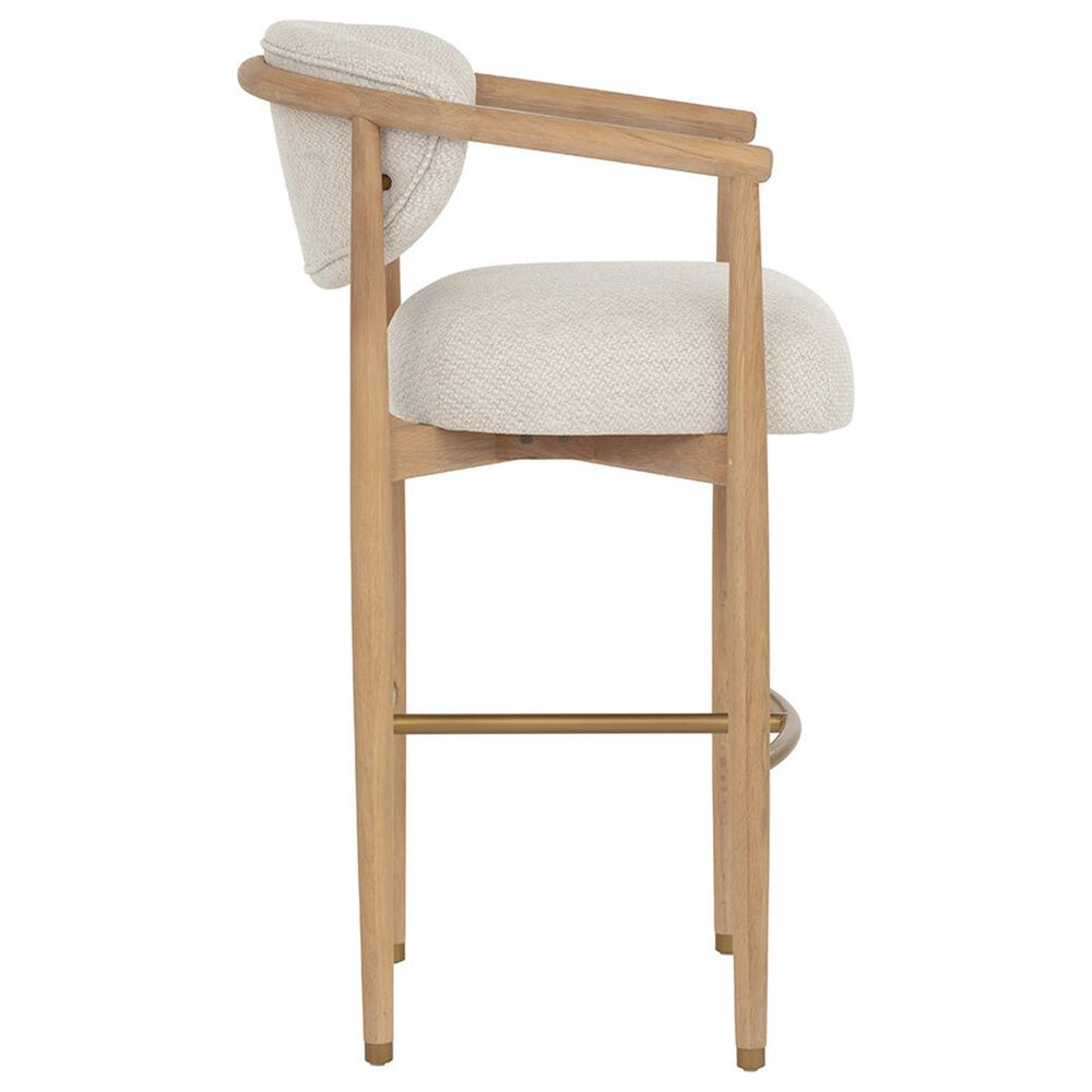 Club Collection By Sunpan Sigrid 30" Bar Stool in Light Oak, , large