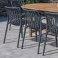 International Home Miami Curazao Outdoor Stackable Dining Chair in Gray (Set of 4), , large