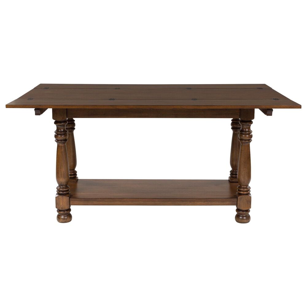 Ashley Sturlayne Flip-Top Sofa Table in Rich Brown, , large