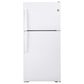 GE Appliances 19.2 Cu. Ft. Top Freezer Refrigerator with Reversible Door in White, , large