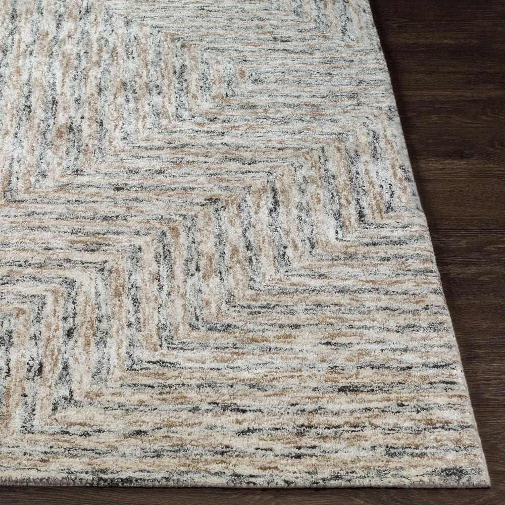 Surya Falcon Light Gray, Taupe and Dark Brown 8&#39; x 10&#39; Area Rug, , large