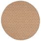 Nourison Twist Reversible 8" Round Natural Indoor/Outdoor Area Rug, , large