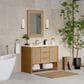 James Martin Vanities Solene 48" Single Bathroom Vanity in Seaside Oak with 3 cm Arctic Fall Solid Surface Top and Rectangular Sink, , large
