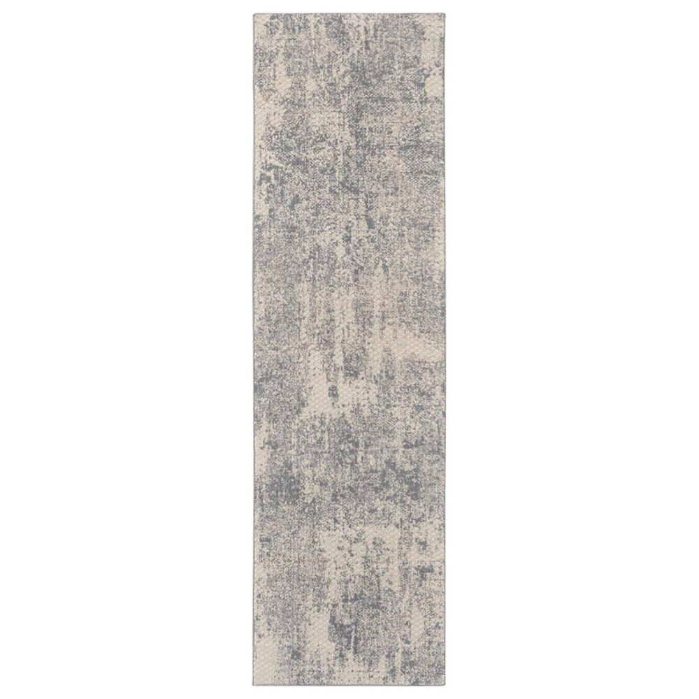 Nourison Exhale 2"2" x 7"6" Light Grey Runner, , large