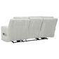 Ashley Forest Lake Power Reclining Sofa with Adjustable Headrest in Alloy Velvet, , large