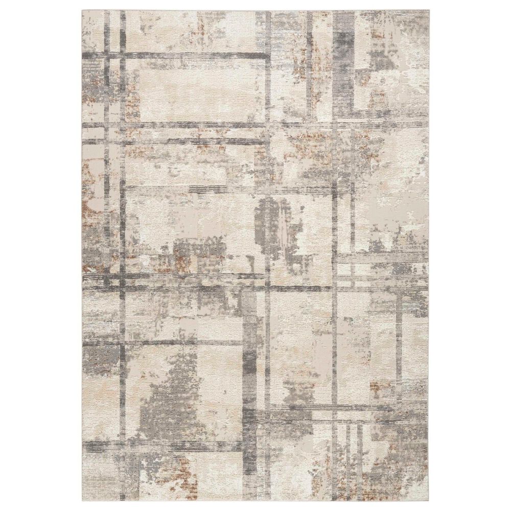 Nourison Sustainable Trends SUT02 9" x 12" Ivory and Multicolor Area Rug, , large