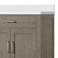 Lexora Home Abbey 36" Single Bathroom Vanity in Black Oak with 2 cm White Quartz Top, Rectangular Sink and 34" Mirror, , large