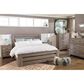 Ashley Zelen Queen Poster Headboard in Warm Gray, , large