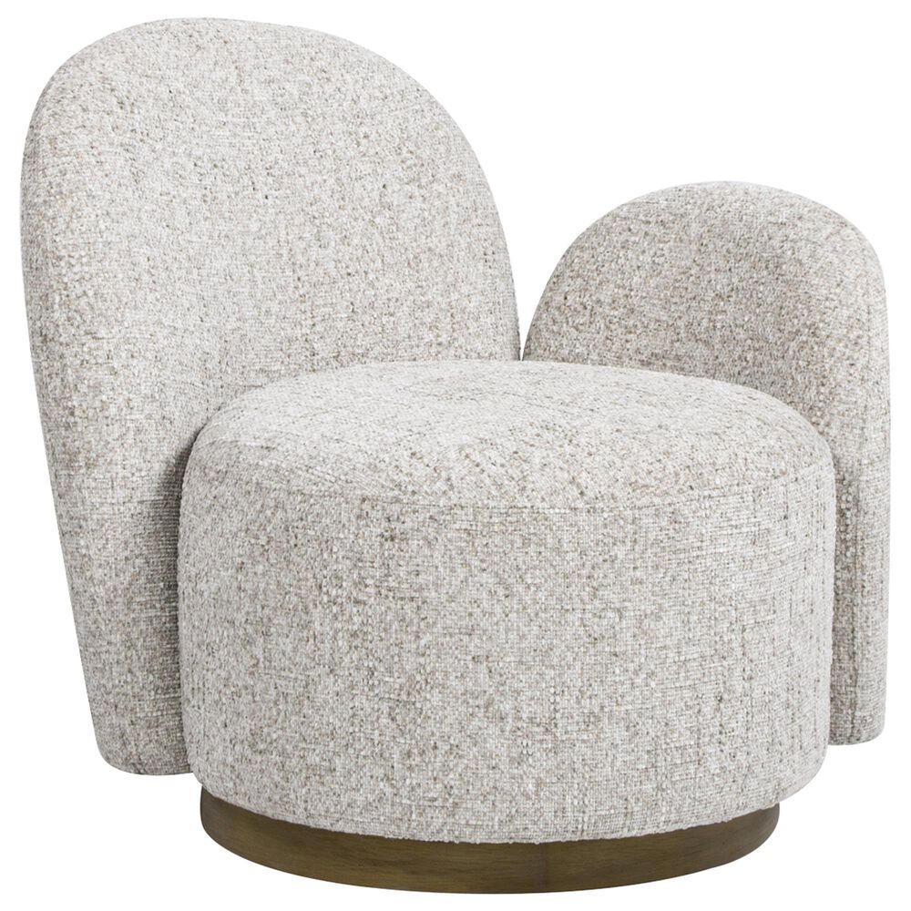 Jennifer Taylor Home Duo Right Arm Facing Swivel Accent Chair in Multi-Greige Beige, , large