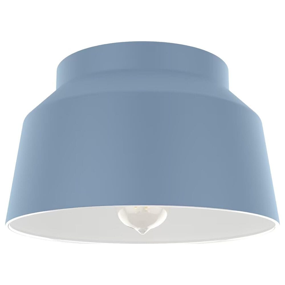 Hunter Cranbrook 1-Light Flush Mount in Indigo Blue, , large