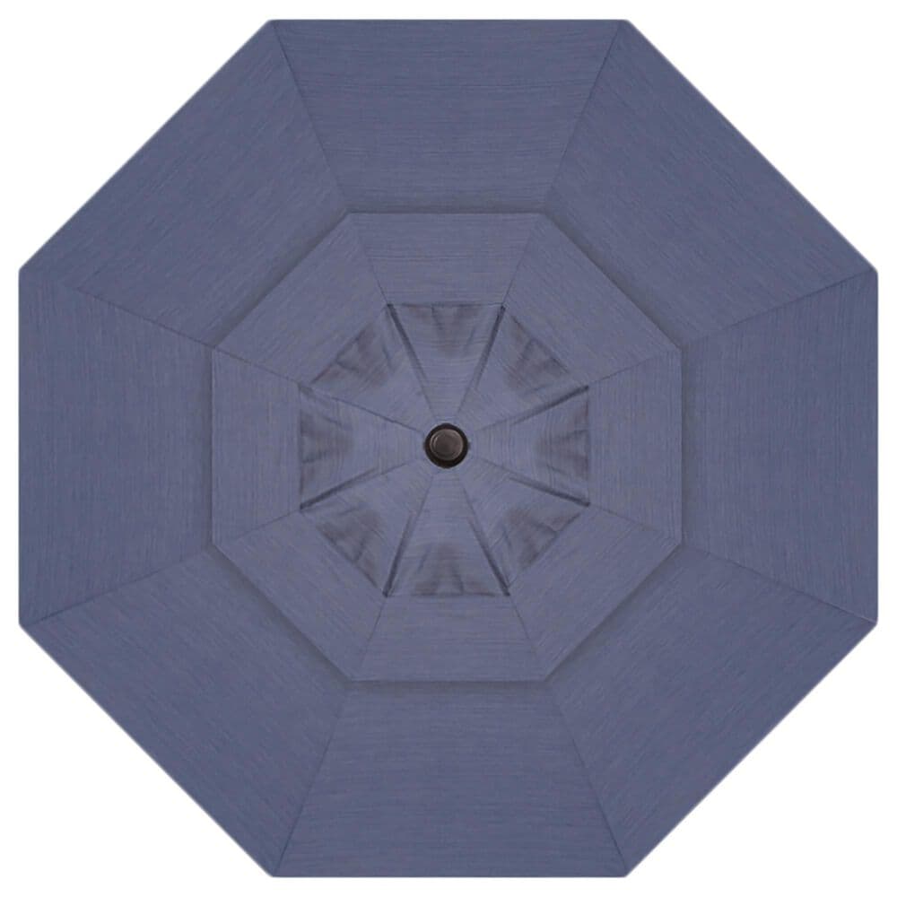 Garden Party 13&quot; Latitude Navy Cantilever Umbrella with Black Base, , large