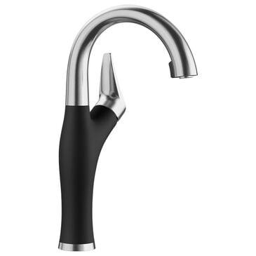 Blanco Artona 1.5 GPM Bar Faucet in Stainless Steel and Coal Black, , large