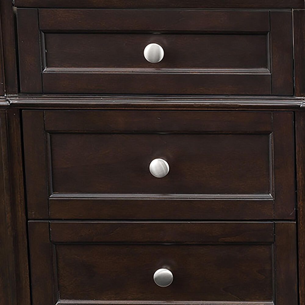 James Martin Vanities Brittany 60" Single Bathroom Vanity in Burnished Mahogany with 3 cm Carrara White Marble Top and Rectangle Sink, , large