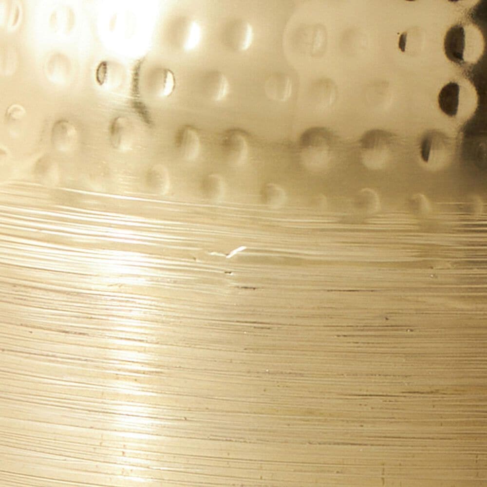 Maple and Jade 18&quot; Decorative Vase with Hammered Top in Brushed Gold, , large