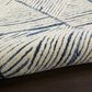 Nourison Colorado Transitional 8"3" x 11"6" White and Blue Area Rug, , large