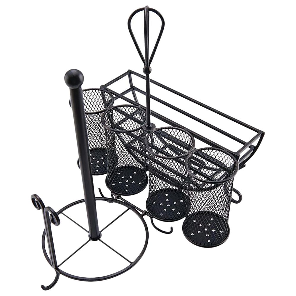 Pfaltzgraff Avilla Picnic Storage Caddy in Black, , large
