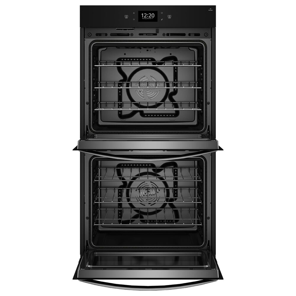 Whirlpool 30&quot; Double Smart Wall Oven with Air Fry in Black Stainless Steel, , large