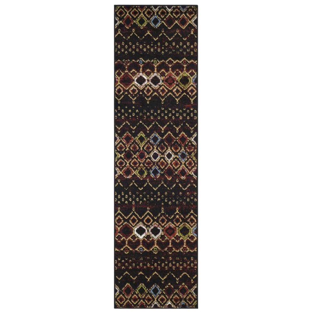 Safavieh Amsterdam AMS108P 2"3" x 6" Black Runner, , large