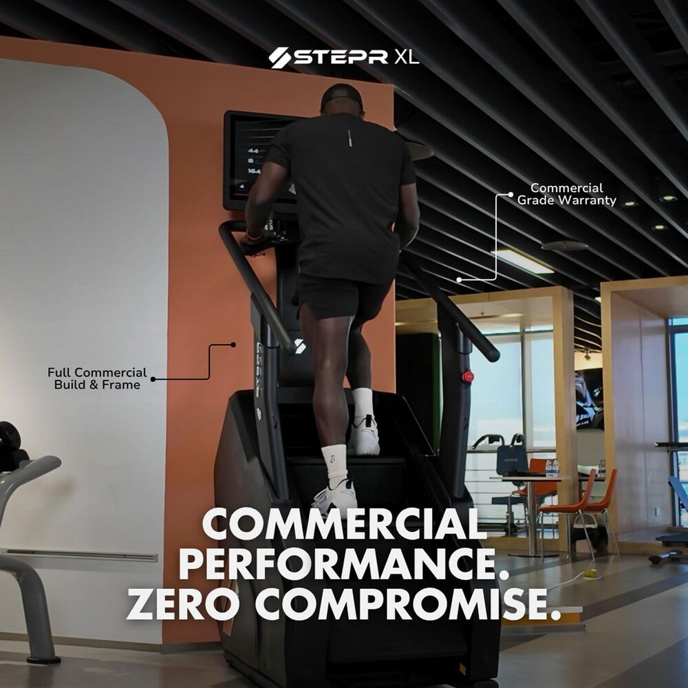STEPR XL Classic Stair Climber with LED Console in Black, , large
