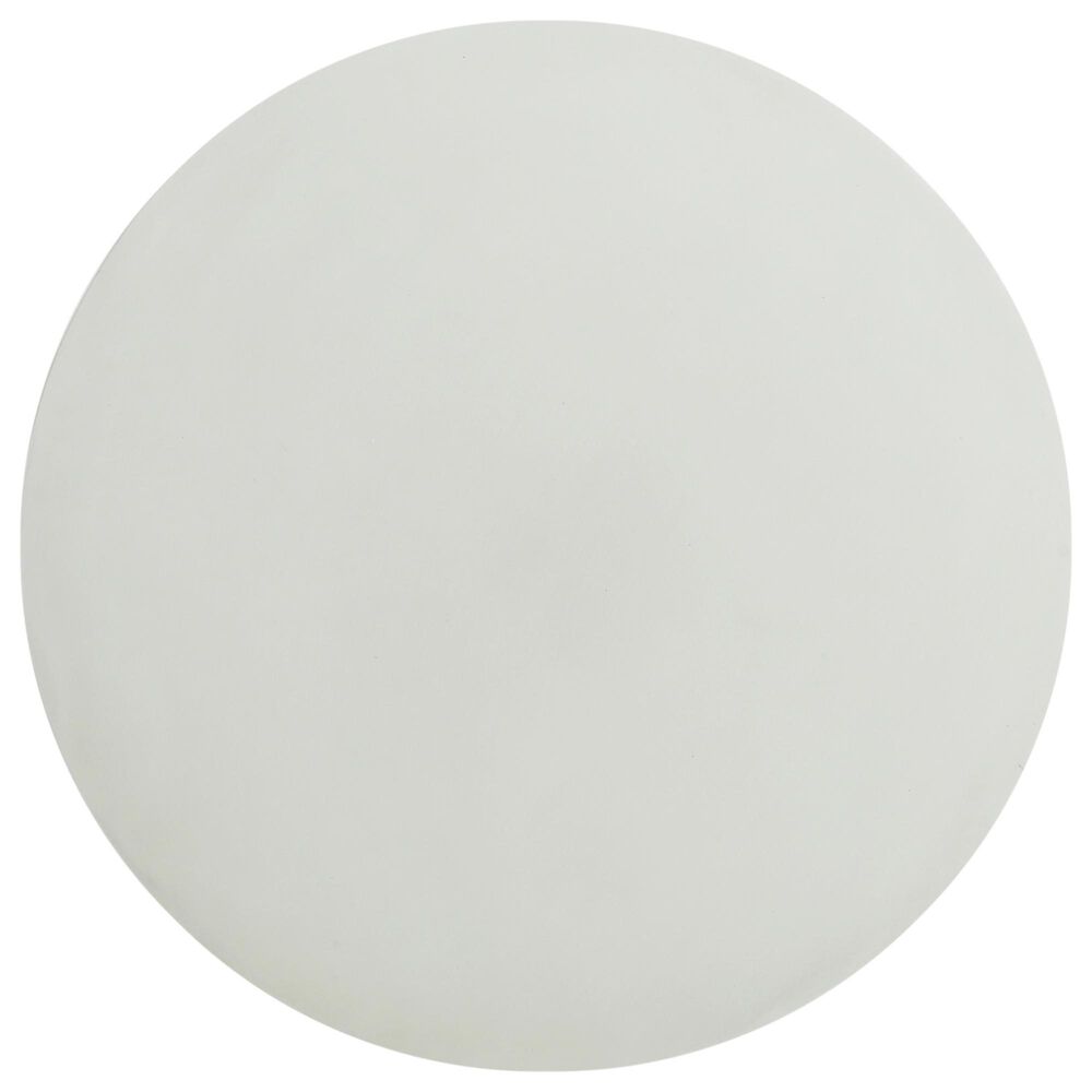 Hearth and Haven Outdoor Round Side Table with Arch Base Design in Antique White, , large
