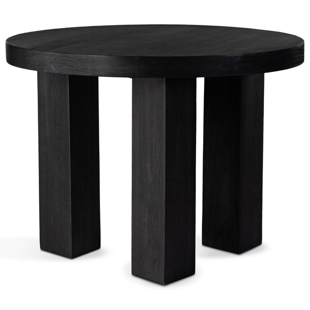 Four Hands Mesa End Table in Ebony Parawood, , large