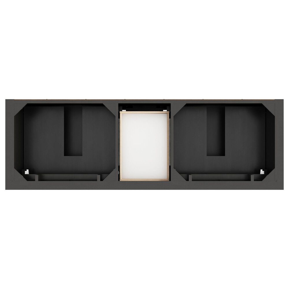 James Martin Vanities Brookfield 72&quot; Double Bathroom Vanity in Black Onyx with 3cm White Zeus Quartz Top and Rectangular Sinks, , large