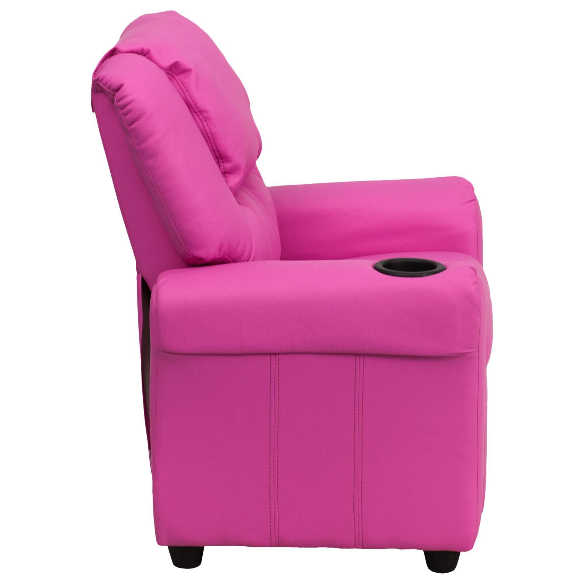 Flash Furniture Vana Kids Recliner with Cup Holder and Headrest in