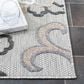 Safavieh Cabana 6"7" Square Grey and Blue Area Performance Rug, , large