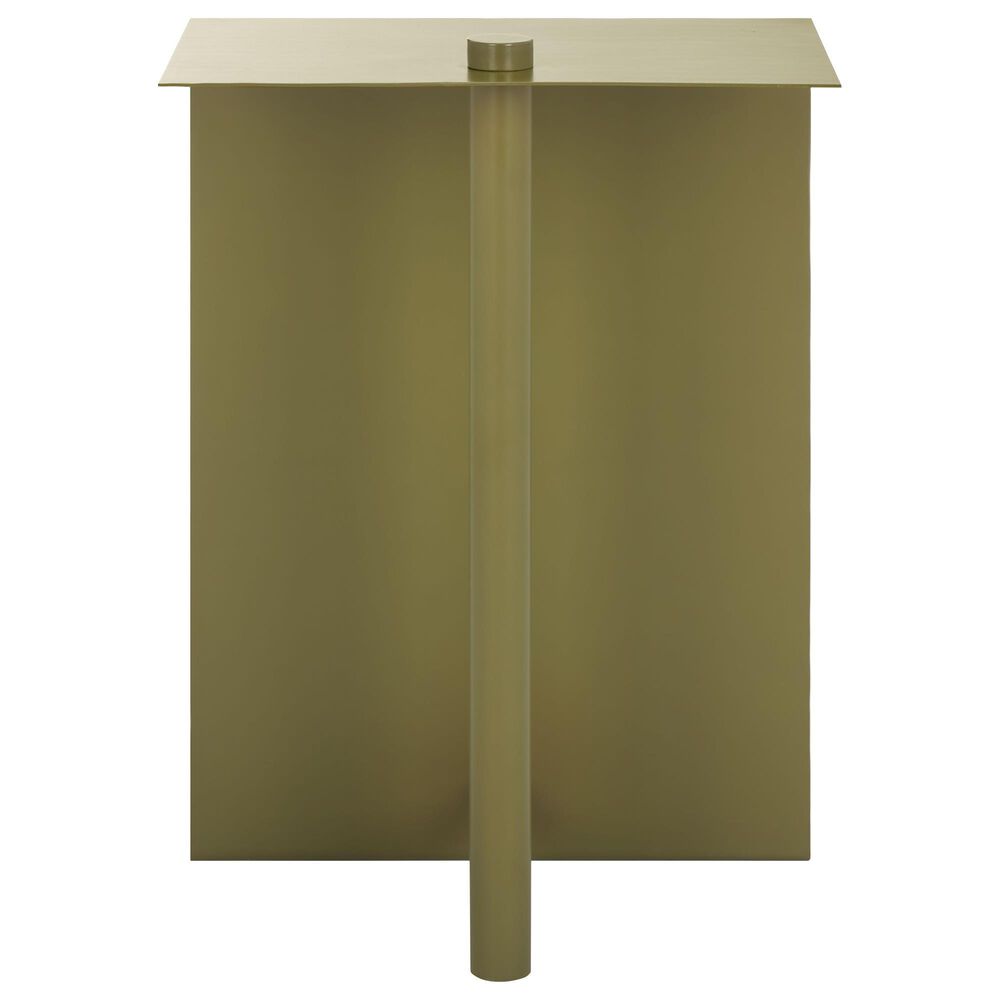 Safavieh Aldwyn Metal Accent Table in Olive Green, , large