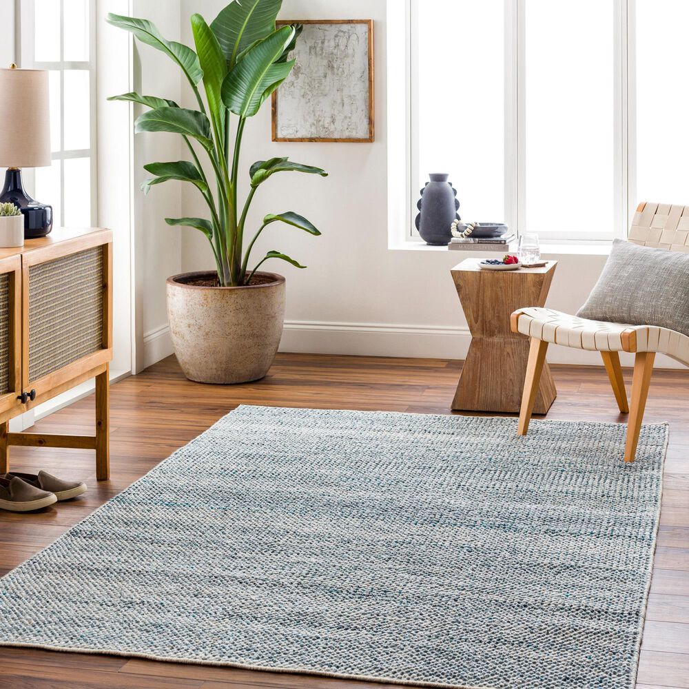 Surya Reika Bright Blue, Gray, Slate, Light Slate and Cream 10&#39; x 14&#39; Indoor/Outdoor Area Rug, , large