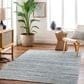 Surya Reika Bright Blue, Gray, Slate, Light Slate and Cream 10" x 14" Indoor/Outdoor Area Rug, , large