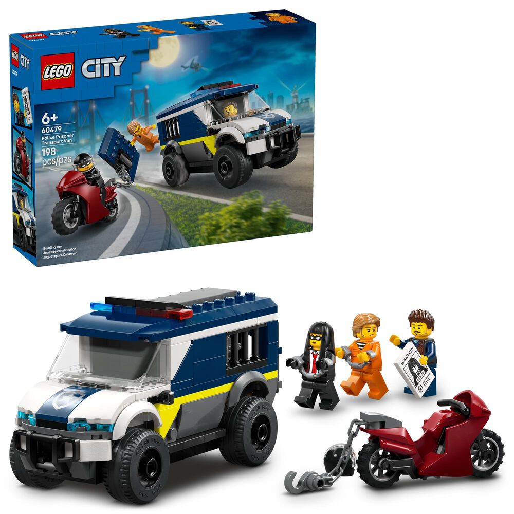LEGO City Police Prisoner Transport Van Building Set, , large