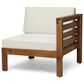 Hearth and Haven Cambridge 5-Piece Patio Conversation Set with Beige Cushion in Teak, , large