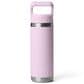 YETI Rambler 18 Oz Water Bottle with Color-Matched Straw Cap in Cherry Blossom, , large