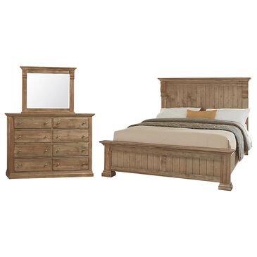 Viceray Collections Carlisle 3-Piece Queen Bedroom Set in Warm Natural, , large