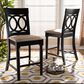 Baxton Studio Verina Counter Stool in Espresso Brown (Set of 2), , large