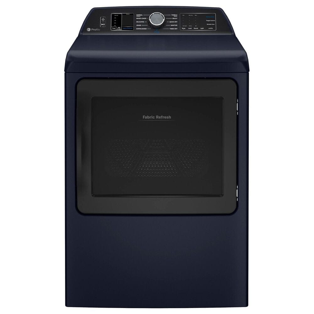 GE Profile 7.3 Cu. Ft. Smart Electric Dryer with Fabric Refresh in Sapphire Blue, , large