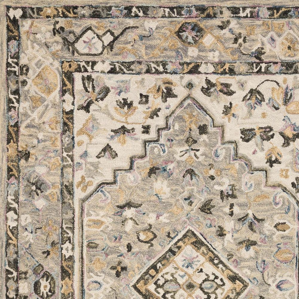 Loloi II Beatty BEA-01 2&#39;6&quot; x 7&#39;6&quot; Grey and Ivory Runner, , large