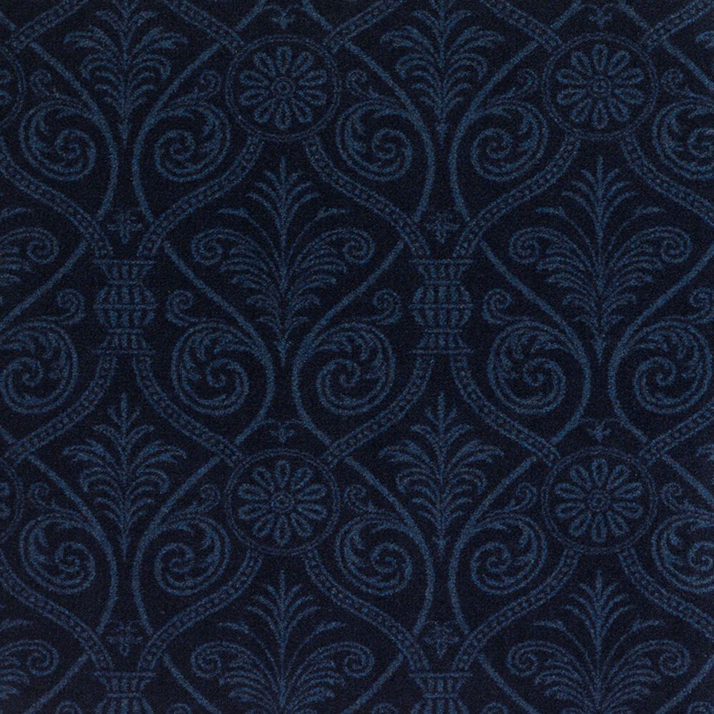 Joy Carpets Damascus Rough Rider Carpet in Navy, , large