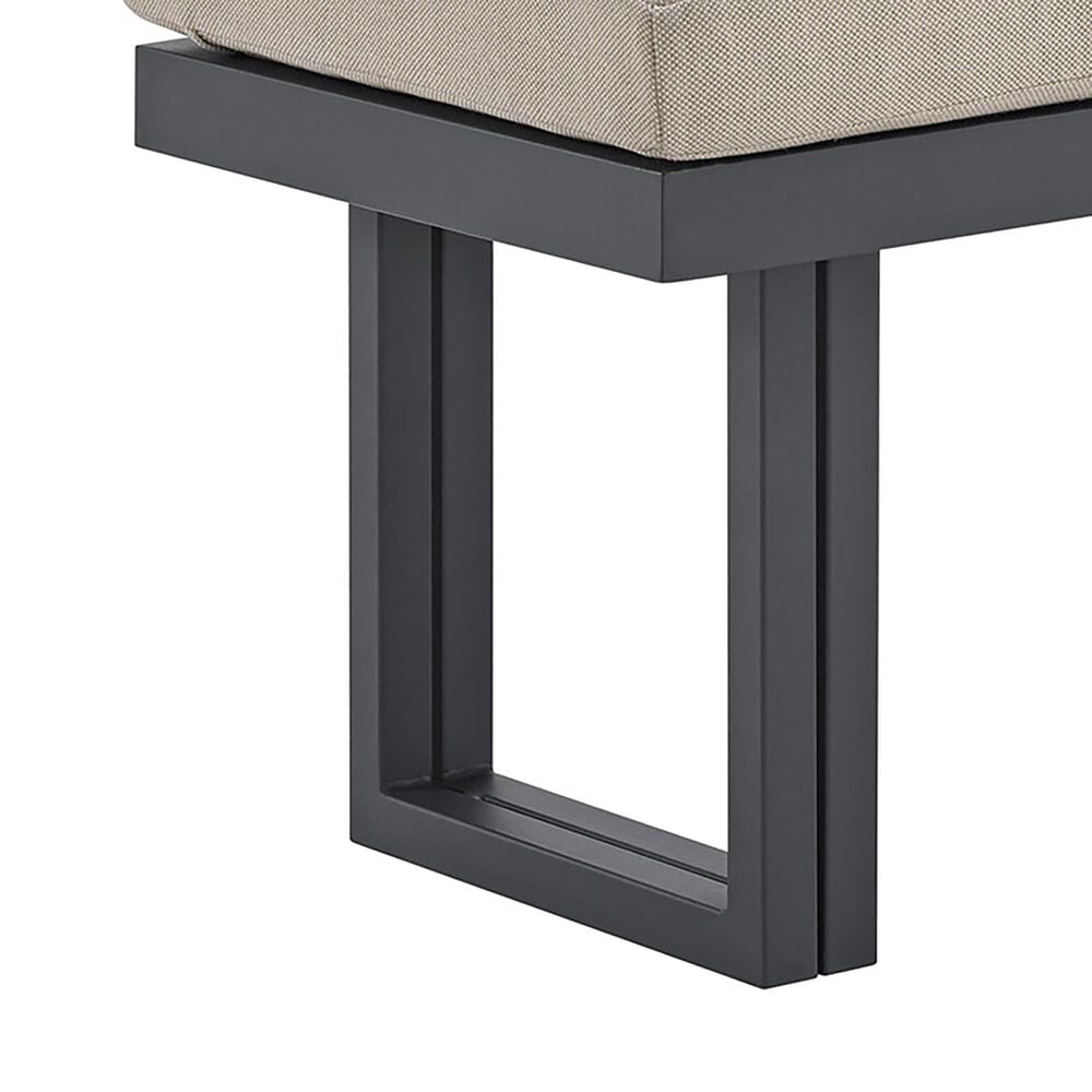 Mayberry Hill Playa Patio Dining Bench in Beige, , large