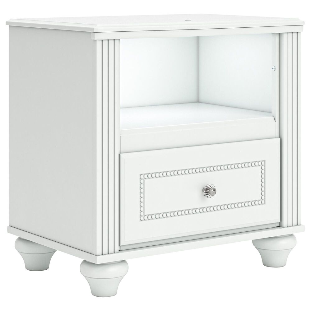 Ashley Kozlani 5-Piece Full Panel Bedroom Set in Matte White, , large