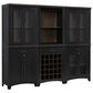 ECI FURNITURE Ashford Wall Bar in Black, , large