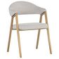 37B Burgos Dining Chair with Grey Cushion in Brushed Gold, , large