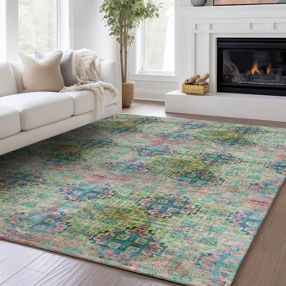 Dalyn Rug Company Trevi 10&#39; x 14&#39; Green Area Rug, , large