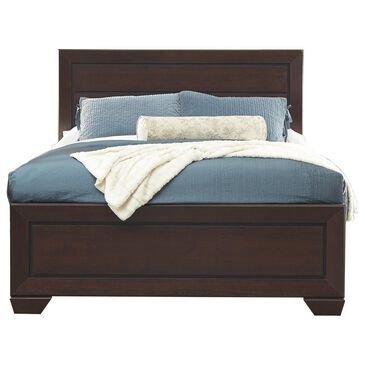 Pacific Landing Kauffman Queen Panel Bed in Dark Cocoa, , large