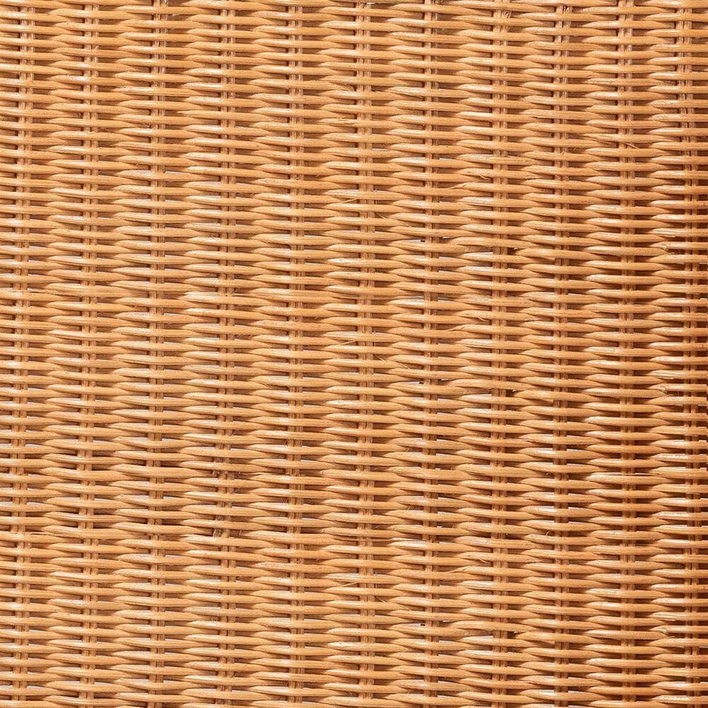 Baxton Studio Oxford Rattan Arm Chair in White, , large