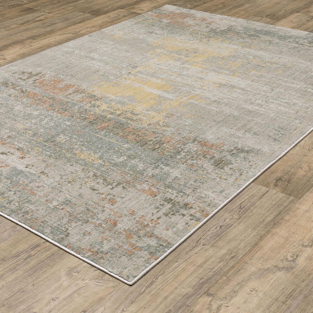 Oriental Weavers Mallory Grey and Multicolor 3&#39;3&quot; x 5&#39; Area Rug, , large