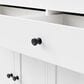 HOMLUX 75" Kitchen Island with Extendable Dining Table in White, , large