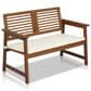 Noviland Patio Bench in Teak Oil, , large